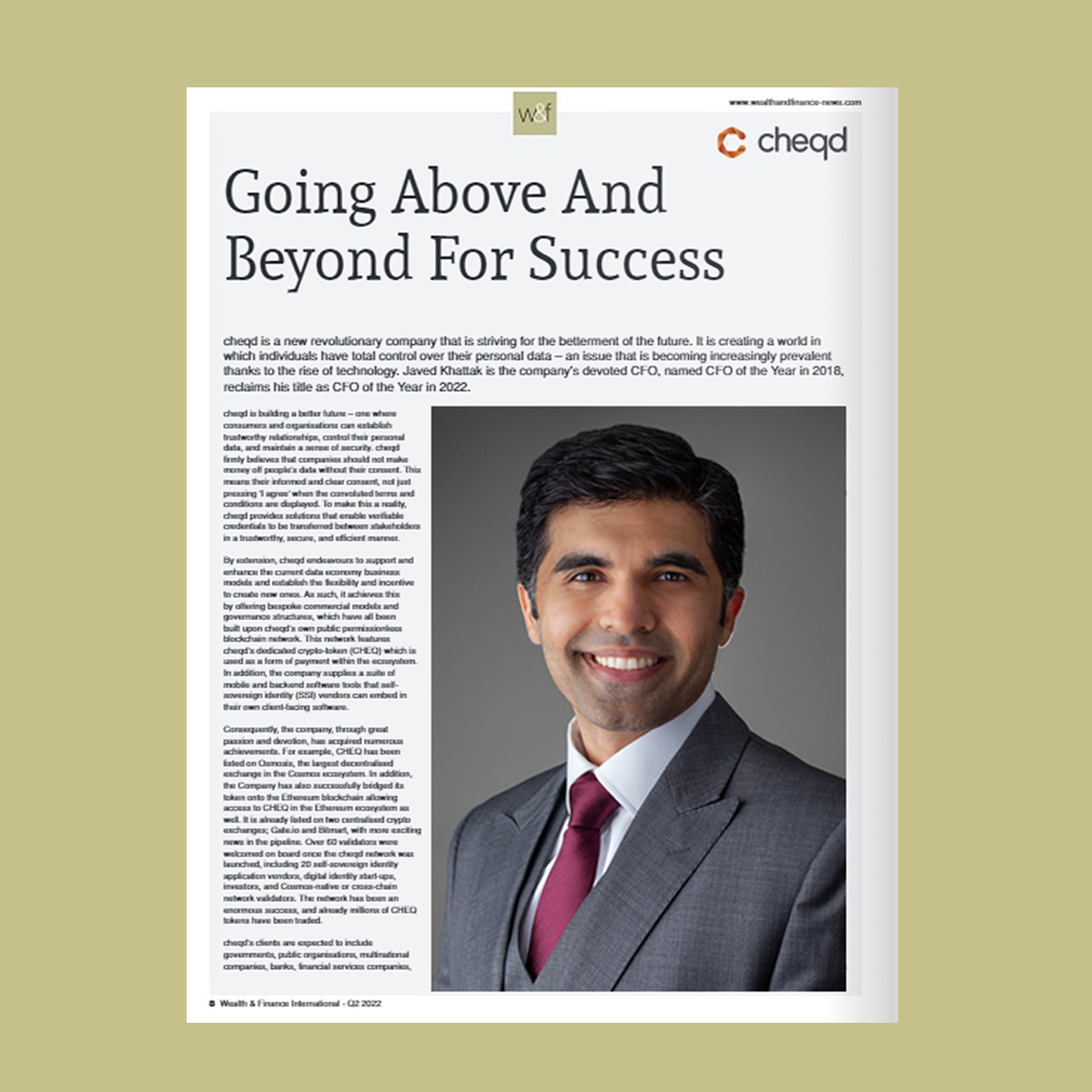 Javed Khattak named CFO of the year 2022